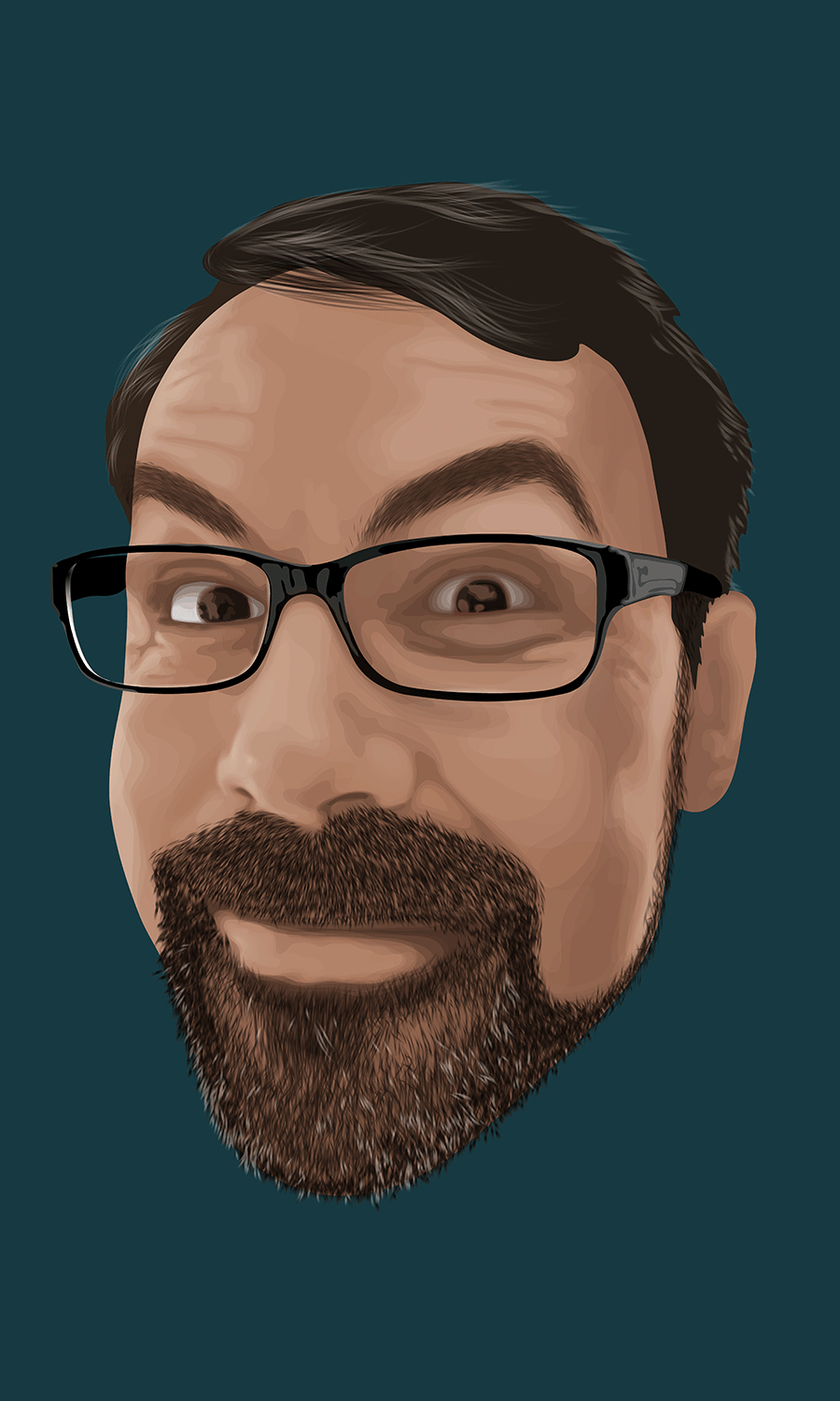 Self portrait illustration